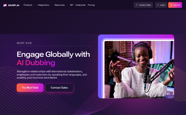 murf ai - engage globally with ai dubbing