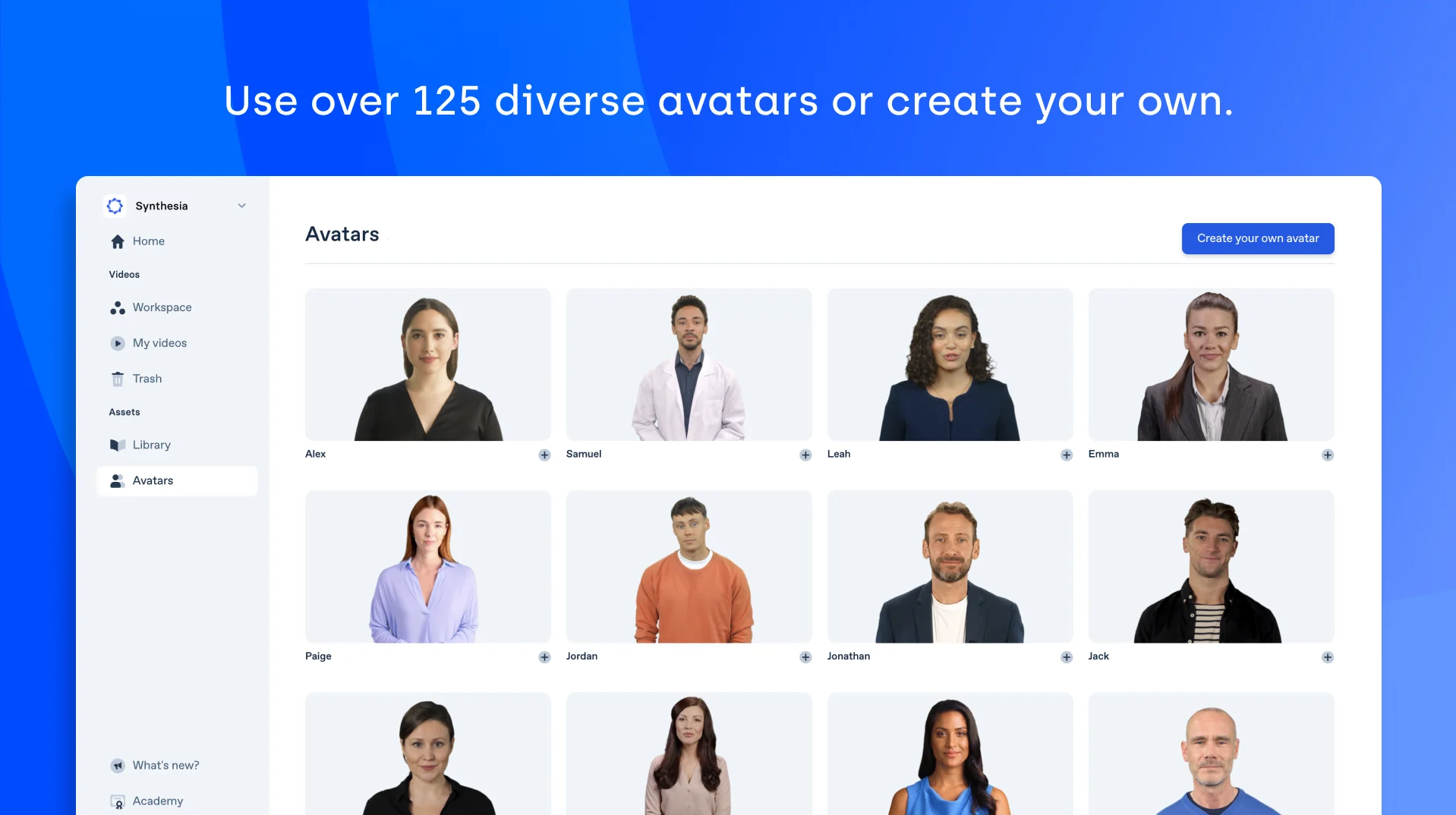 use the AI avatars in Sythesia to make videos engaging