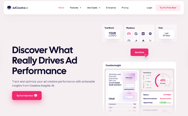 AdCreative.AI track and optimize your ad performance
