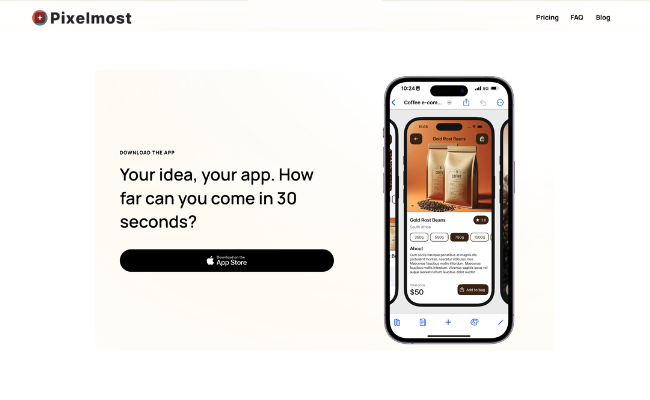 pixelmost turn your idea in app within seconds