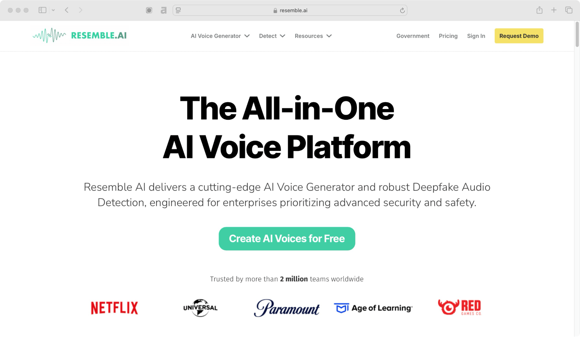 Resemble AI is one of the best Wavel AI alternatives.