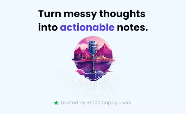 TalkNotes ai voice note taking app