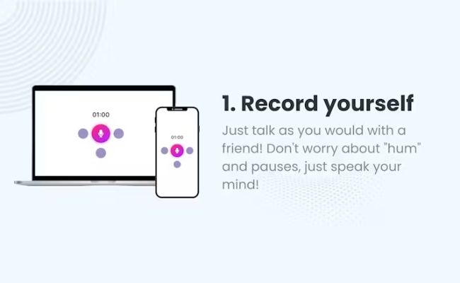 TalkNotes record yourself
