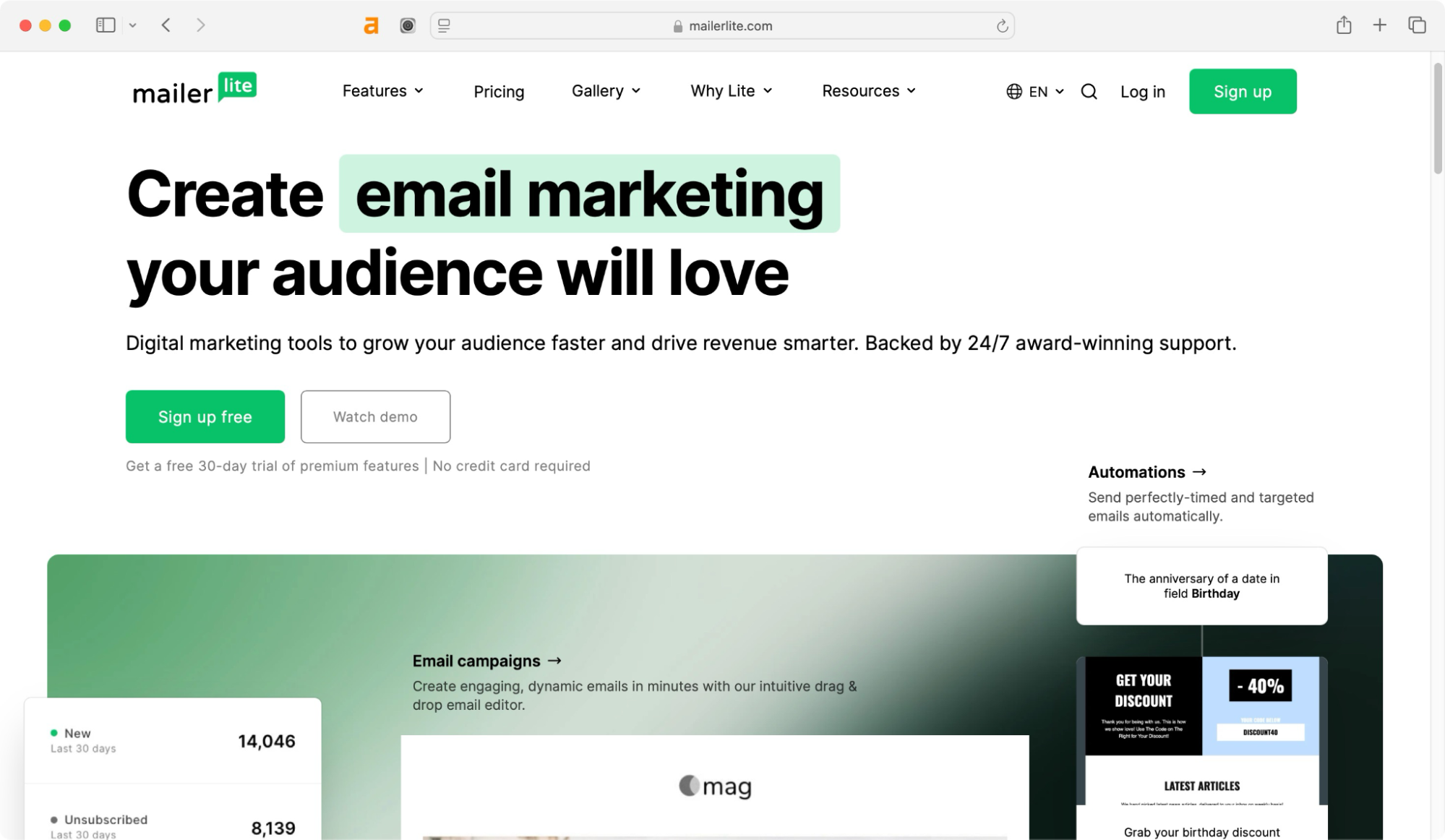 MailerLite is a Hoppy Copy competitor.