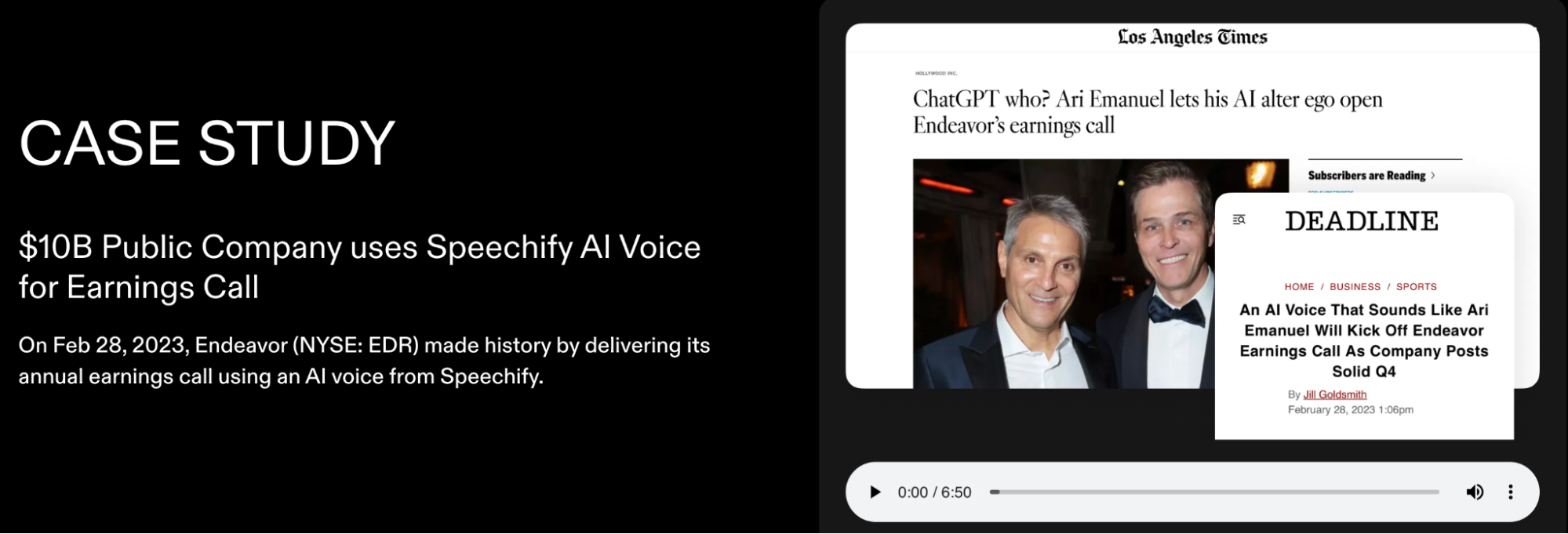 Speechify case study.