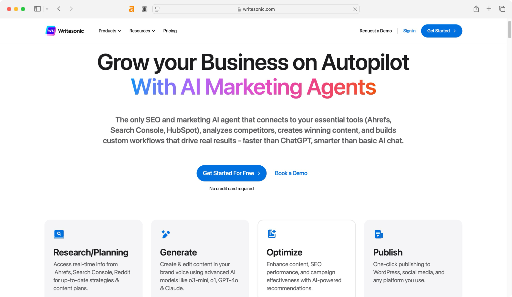 Writesonic is one of the top hoppy copy competitors.