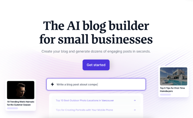 Durable The AI blog builder for small businesses