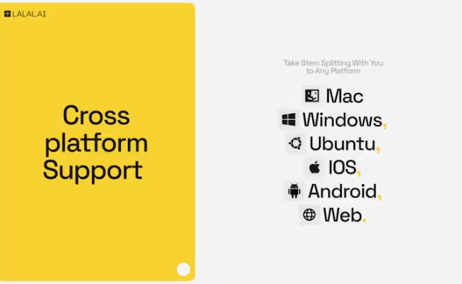 lalal ai cross platform support