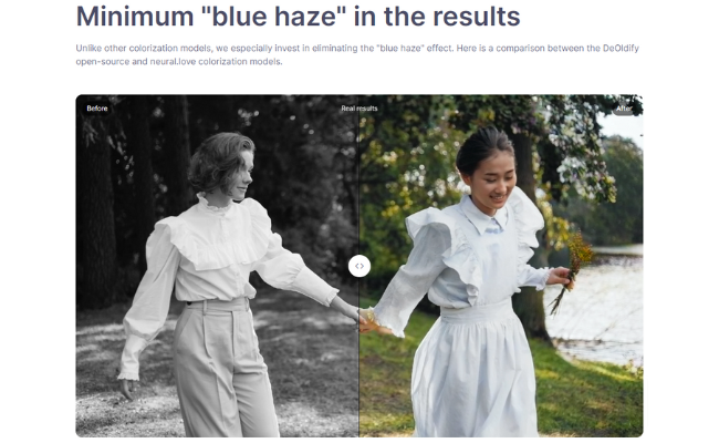 decolorize your old photos using AI with Neural Love