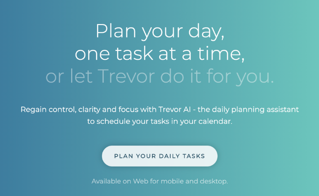 Trevor AI - Plan your daily tasks