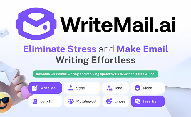 WriteMail AI - Eliminate stress and make email writing effortless