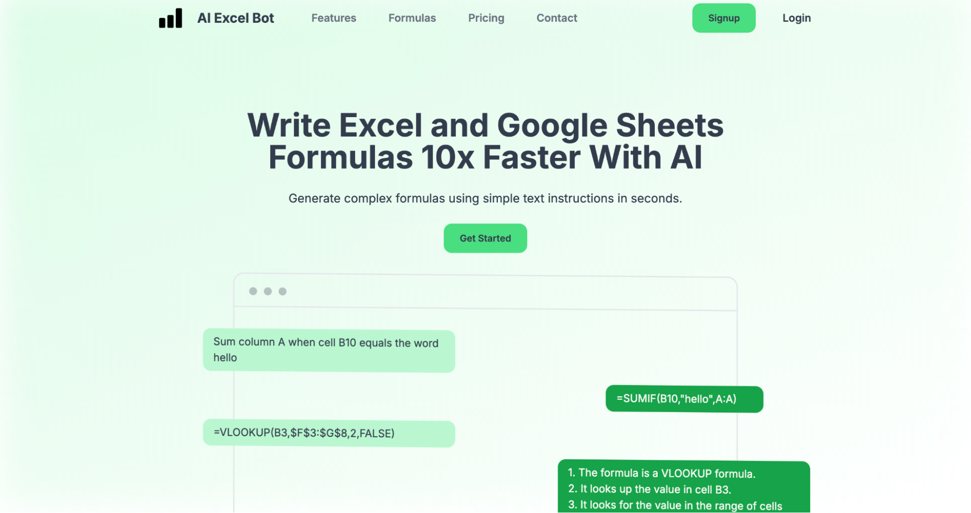 AI ExcelBot Excel AI tools.