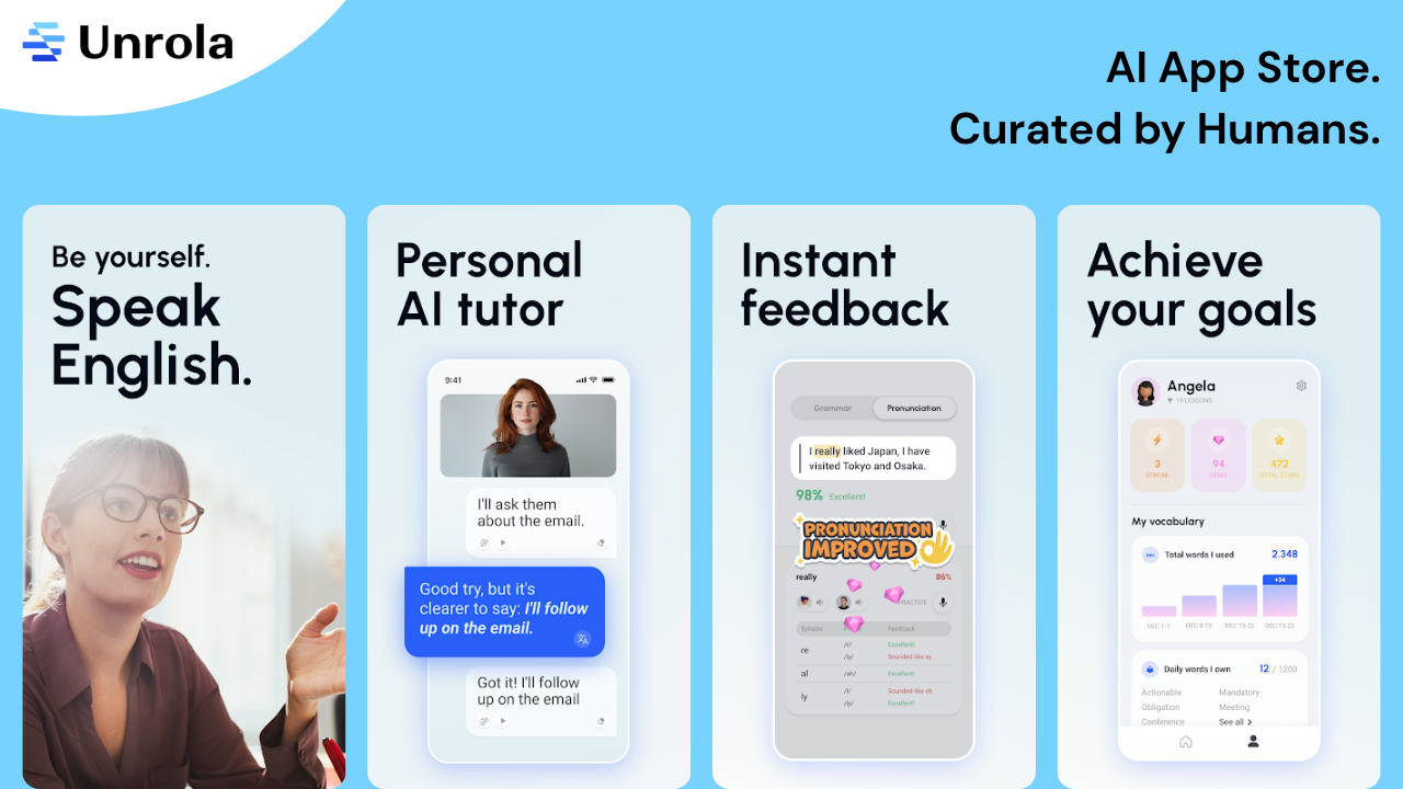 Loora AI English speaking app for practice and feedback.