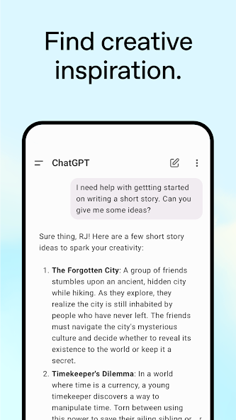 ChatGPT, one of the best AI therapy apps 3.