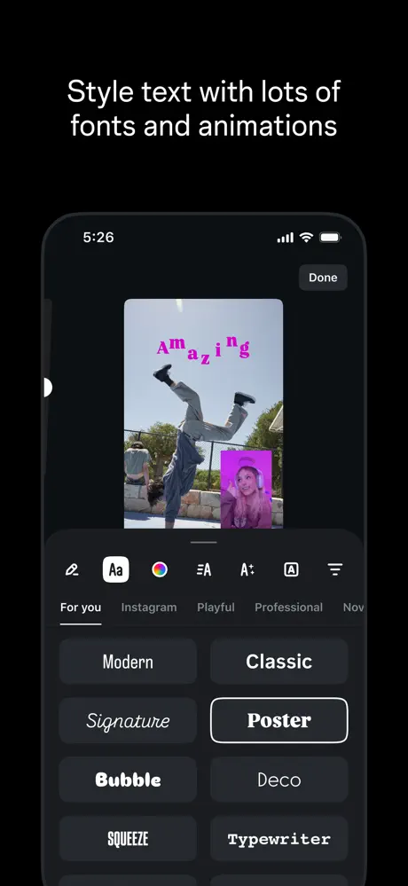 Edits by Instagram is an AI reel maker free 5.