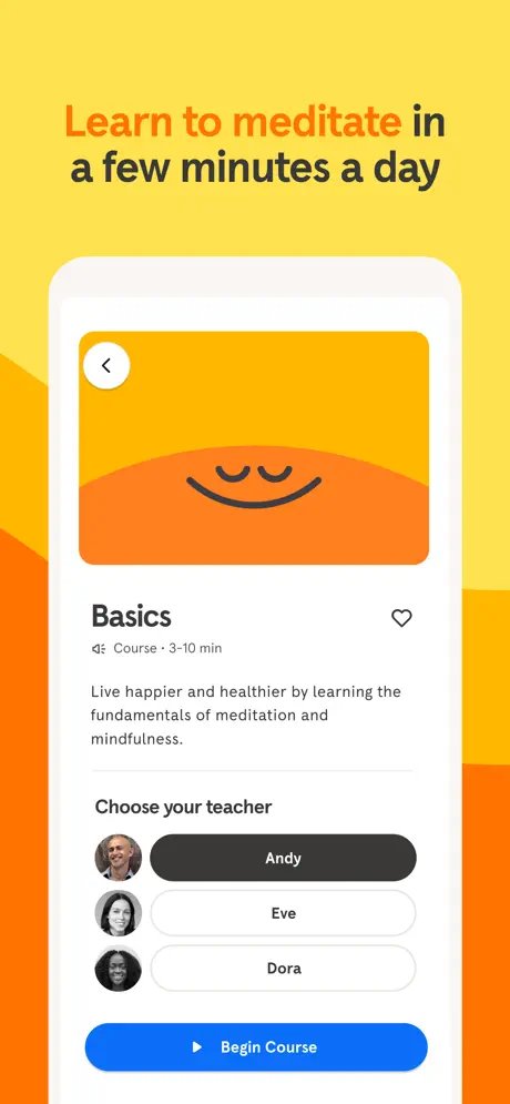 Headspace, one of the best AI therapist apps 5.