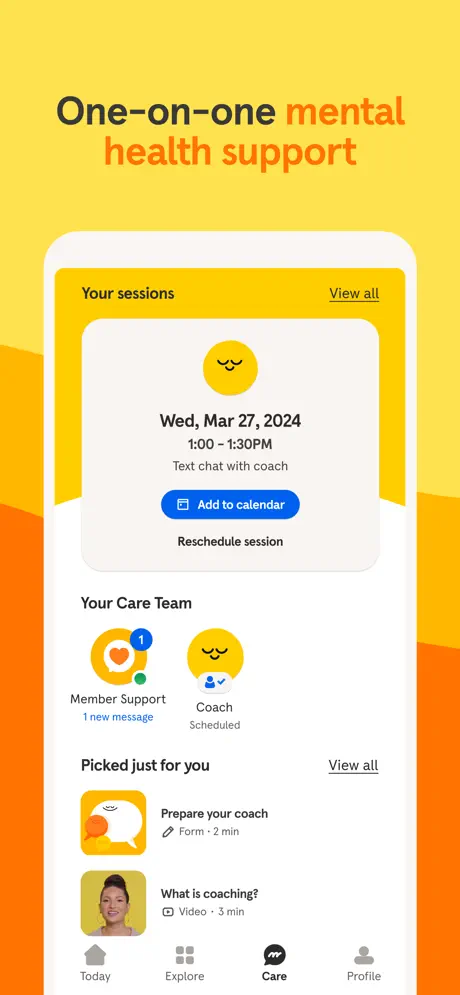 Headspace, one of the best AI therapist apps 8.