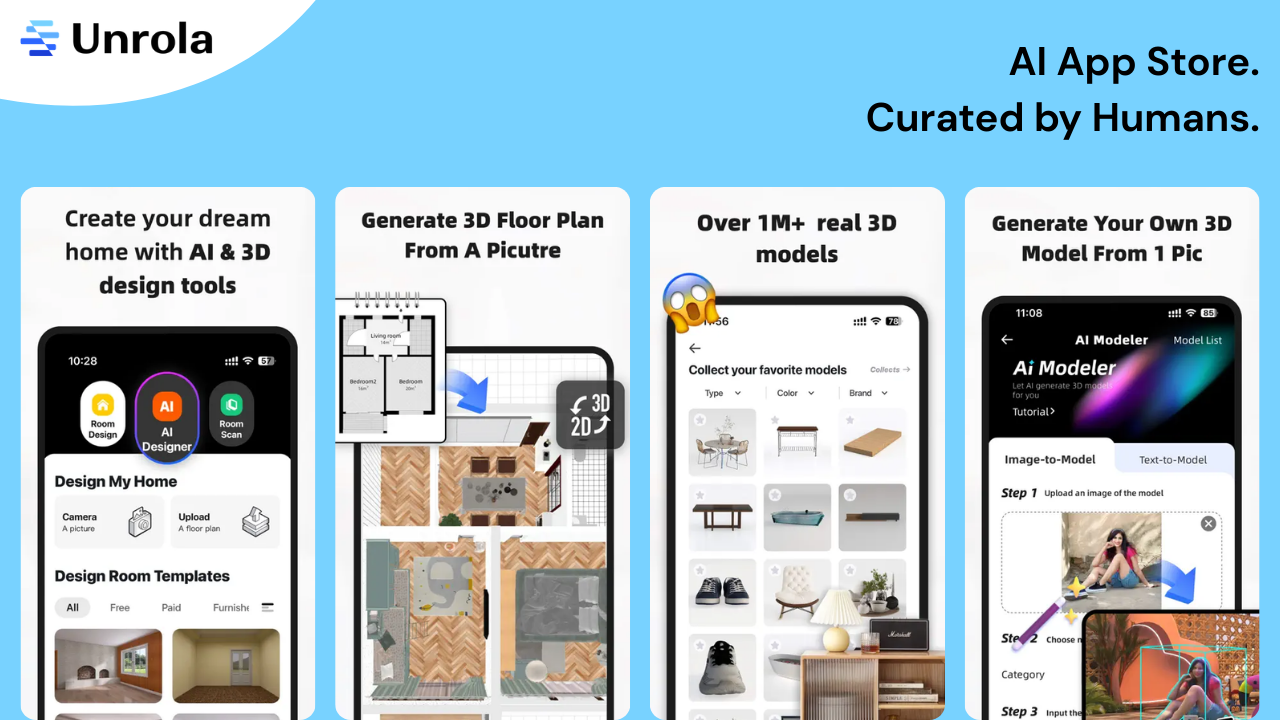 Homestyler is one of the best AI interior design apps.