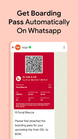 Ixigo AI trip planner app interface 6.