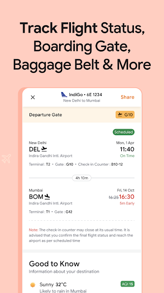 Ixigo AI trip planner app interface 7.