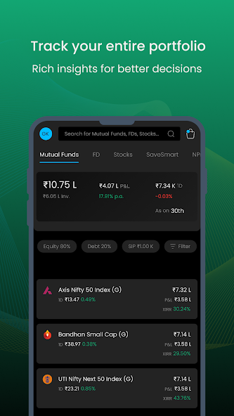 Kuvera is a best AI stock trading app 2.