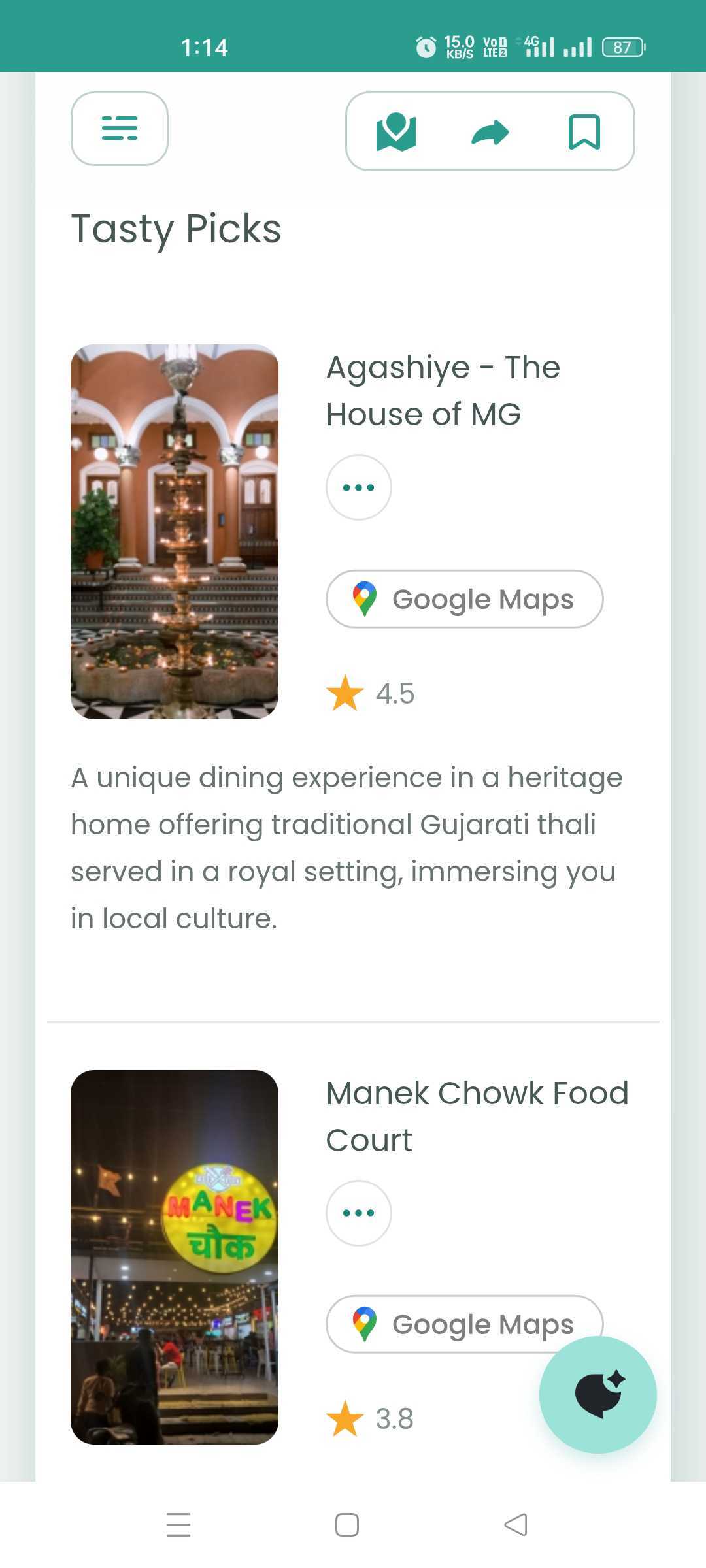 Let’s Trip AI app for travel planning interface 6.