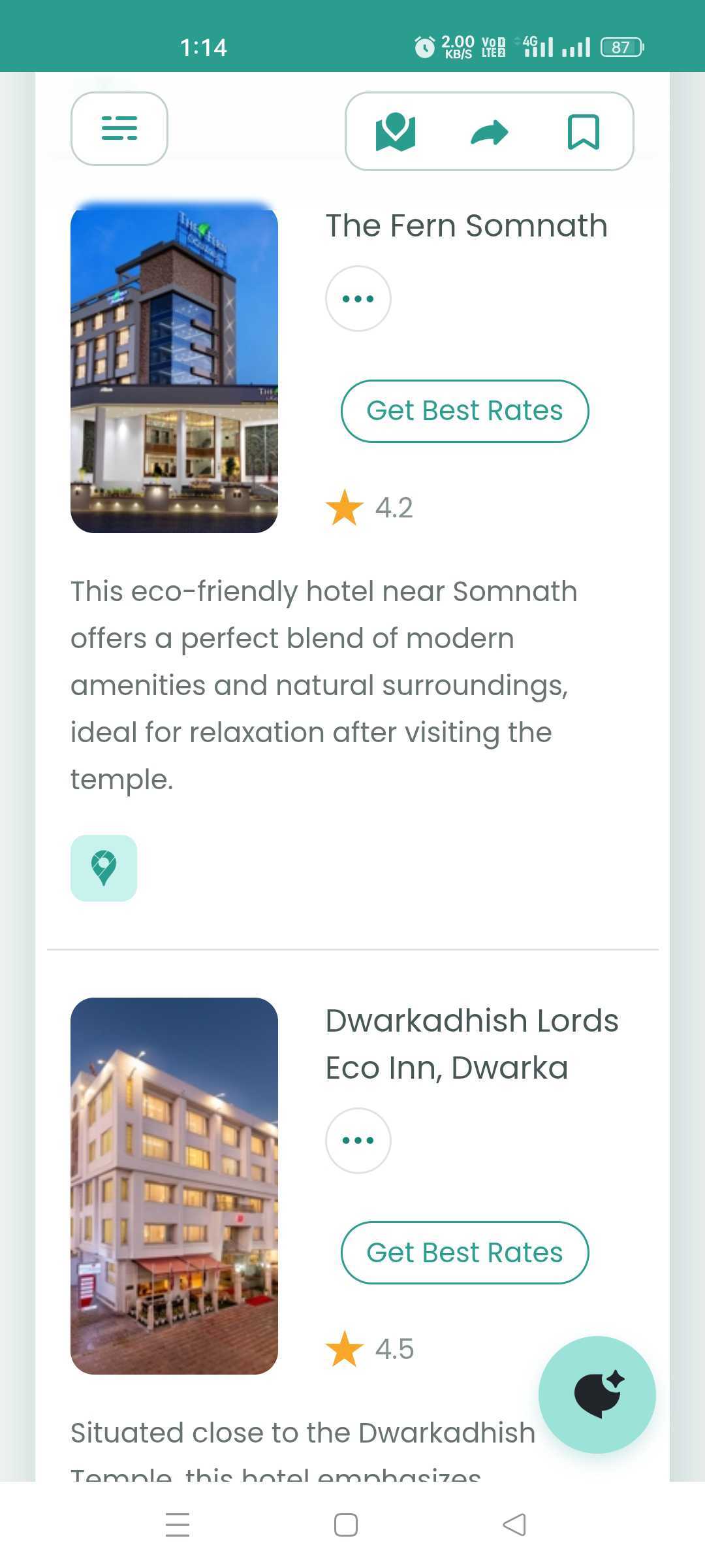 Let’s Trip AI app for travel planning interface 7.