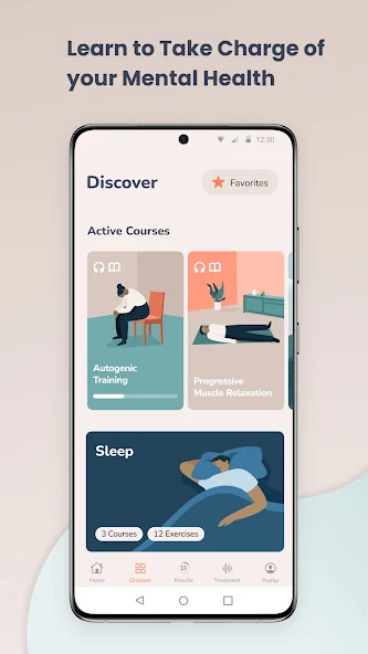 MindDoc, one of the best therapy apps 5.