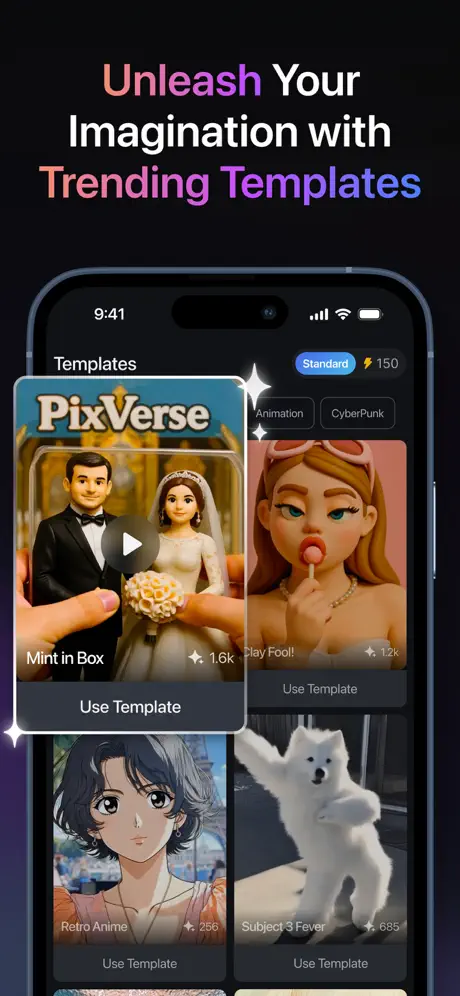 PixVerse is an AI reel maker app 3.