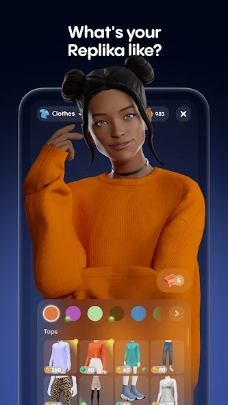Replika AI mental health app 2.