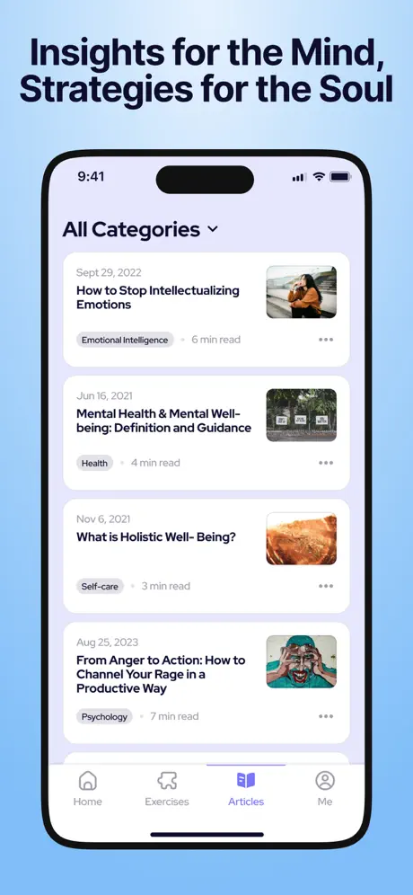 Sintelly, a free AI therapist app 5.