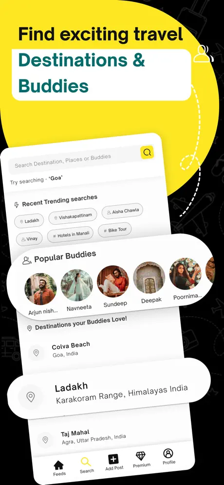 Travel Buddy AI app for trip planning interface 4.