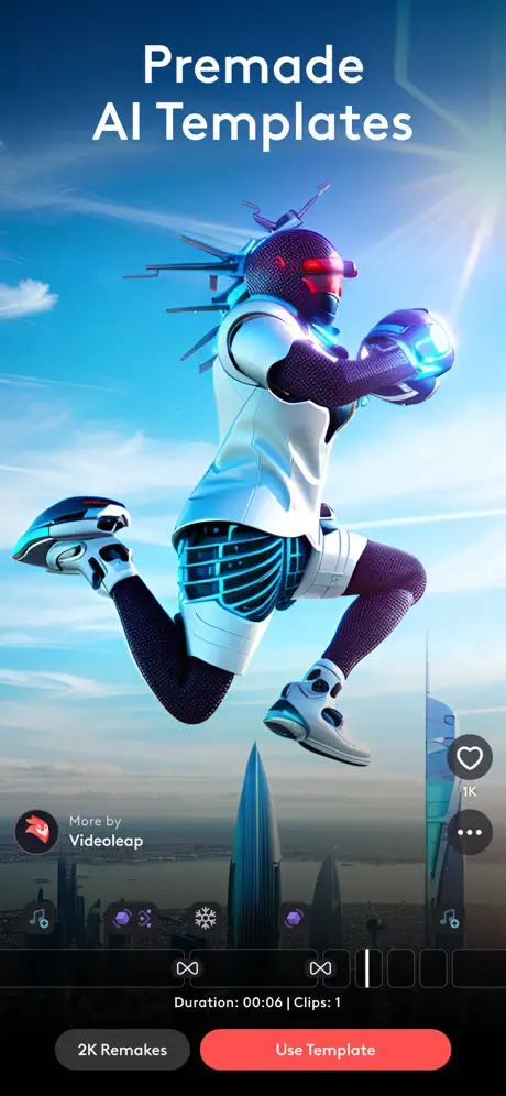 Videoleap App is an AI reel maker app 2.