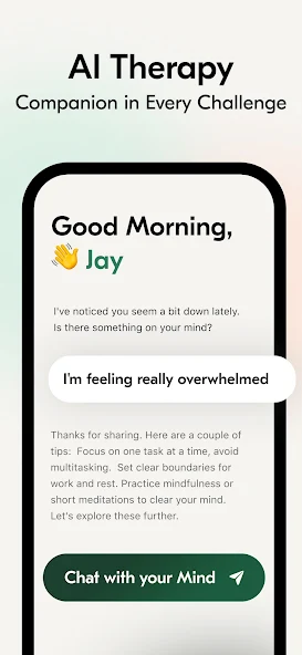VOS AI mental health app 3.